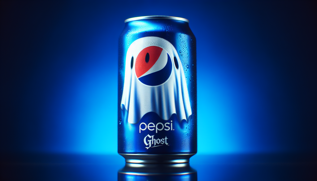 Imagen representativa de una lata de Pepsi Ghost. Imagen creada a través de DALL-E