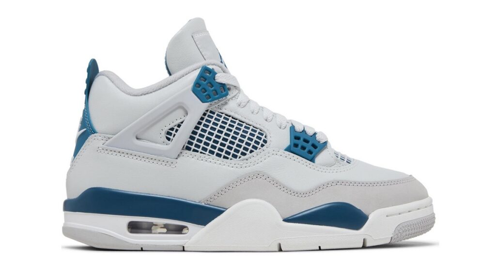 The Air Jordan 4 Military Blue is confirmed to release globally on May 4. Image credit: Goat