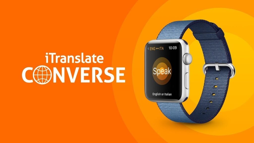 iTranslate ConverseアプリはApple Watchでリアルタイムの会話を翻訳します。 イメージクレジット：iTranslate Converse