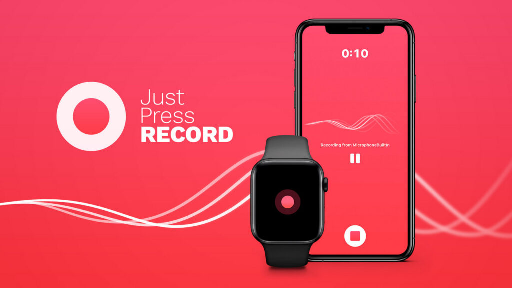 Just Press Recordアプリを使用すると、リストから録音の開始、停止、および再生が簡単に行えます。 イメージクレジット：Just Press Record