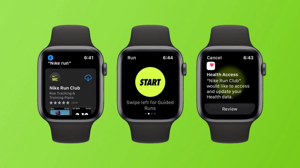 The Nike Run Club app logs stats like distance, pace, splits, heart rate and more. Image credit: Nike