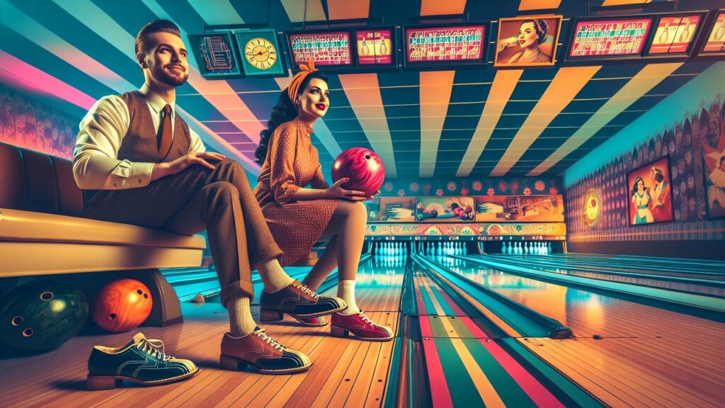 The mix of friendly competition and goofy moments in bowling makes it a fun way to bond. Image: Dall-E 3