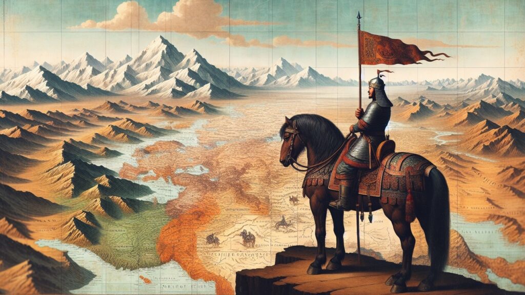 Genghis Khan fue el fundador y primer kan del Imperio Mongol. Imagen: Dall-E 3