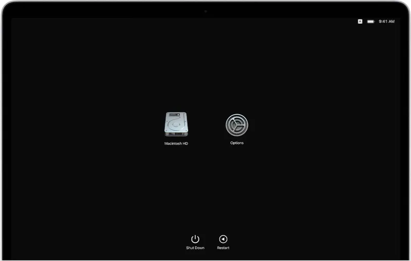 Image of Mac Recovery Mode