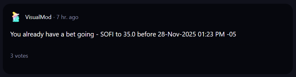 A comment on r/WallStreetBets subreddit. 