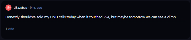 A comment on r/WallStreetBets subreddit. 