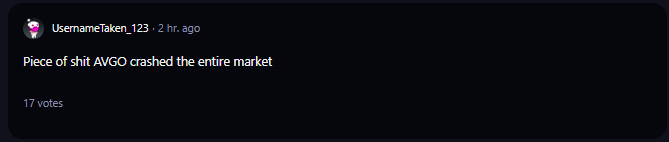 A comment on r/WallStreetBets subreddit.