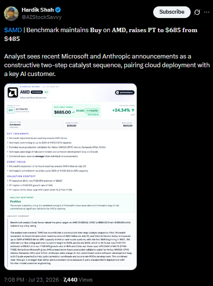 Benchmark on AMD.