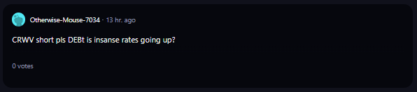 A comment on WallStreetBets subreddit.