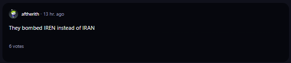 A comment on r/WallStreetBets subrredit.